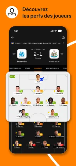 Capture d'écran de Soccerway: Résultats De Foot sur iPhone 5