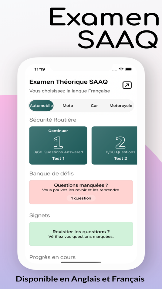 #1. Test SAAQ (iOS) 由: Phan Tan Viet