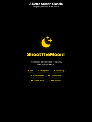 Shoot The Moon! - Retro Arcade iPad screenshot