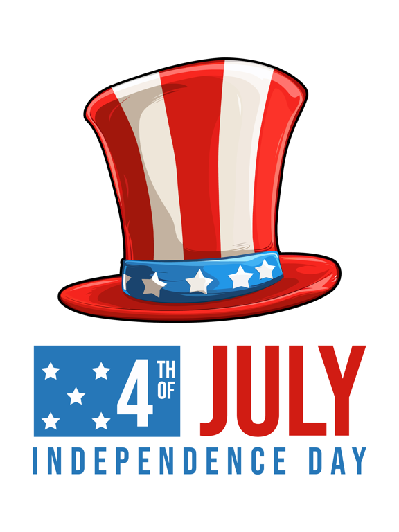 Screenshot #4 pour 4th July USA Stickers