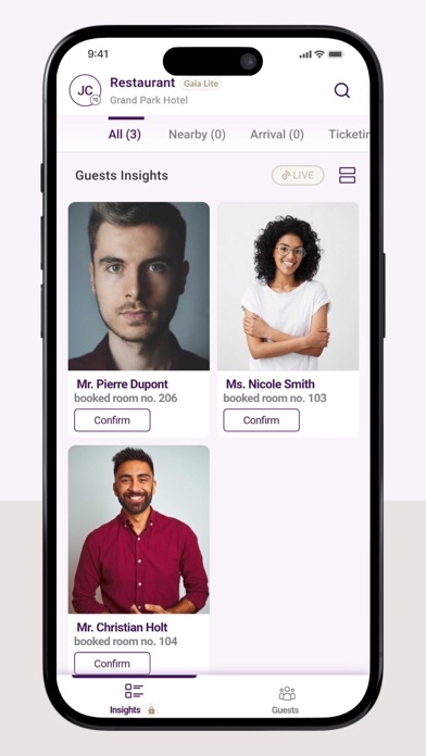 Gaia Hospitality Screenshot