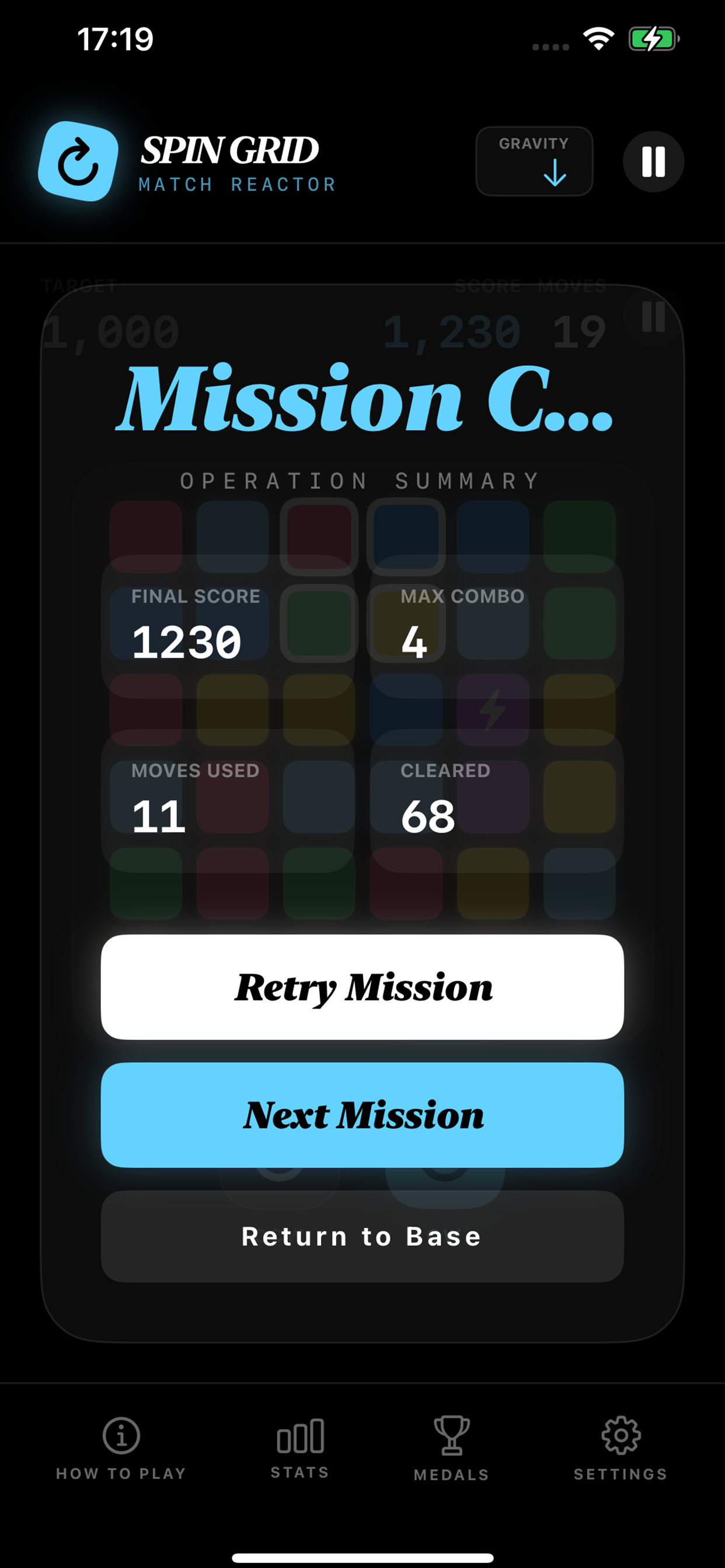 Spin Grid: Match Reactor