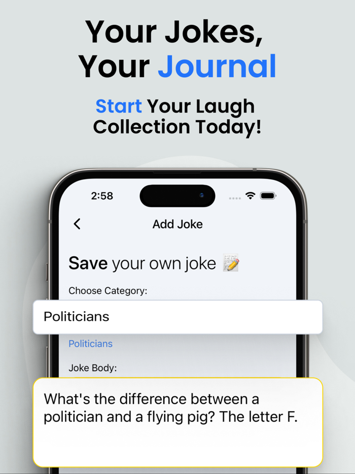 Jokify AI Joke Journal