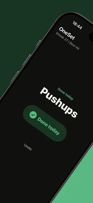 OneSet - Workout Streaks screenshot 2