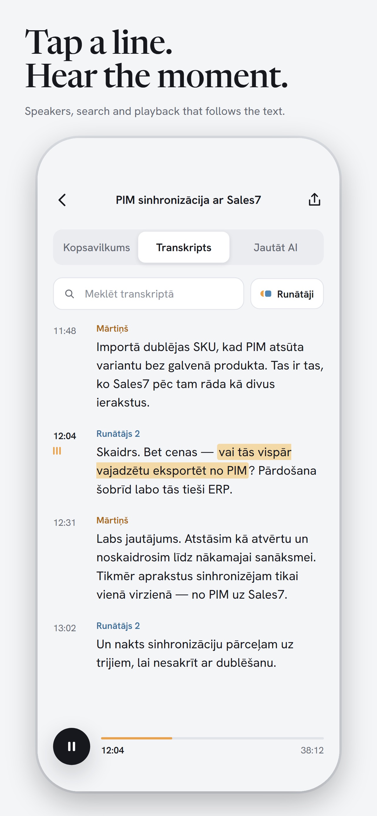 Screenshot 1 of AI Recap – Meeting Recaps