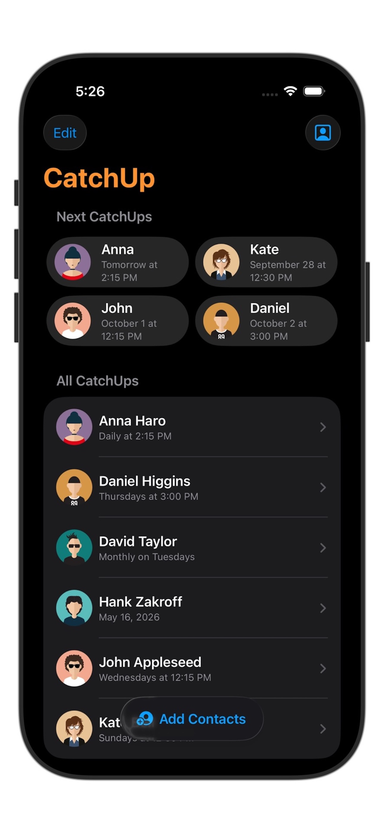 CatchUp: Keep in Touch screenshot 3