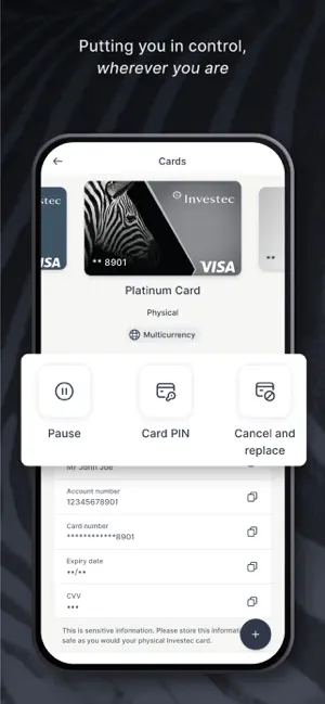 Investec Private Client iPhone screenshot 5