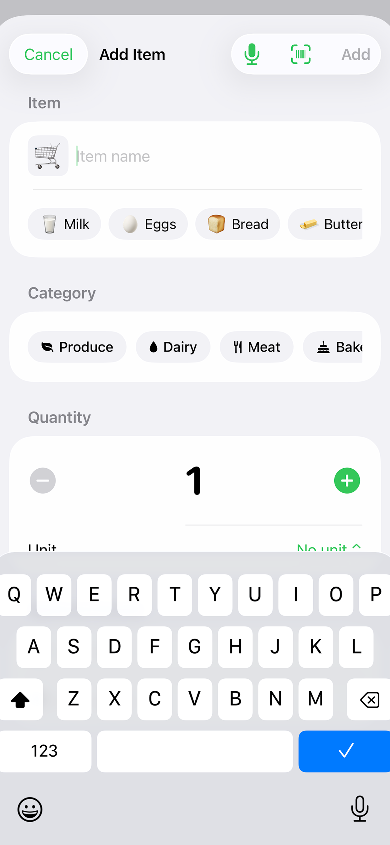 Grocery/ShoppingList screenshot 5