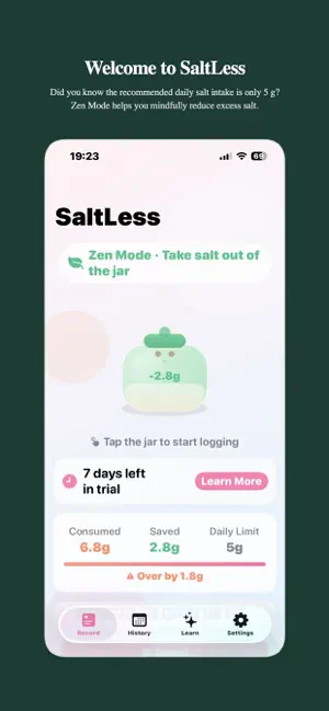 SaltLess: Sodium Tracker screenshot 1