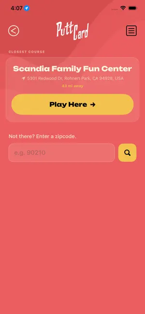 Puttcard screenshot 2