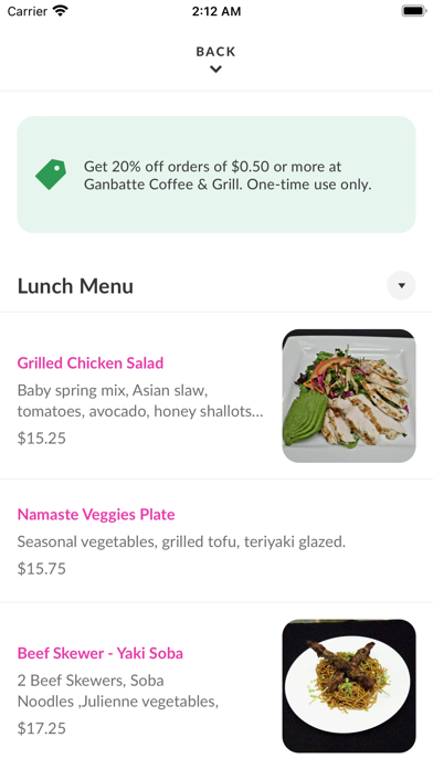 App screenshot