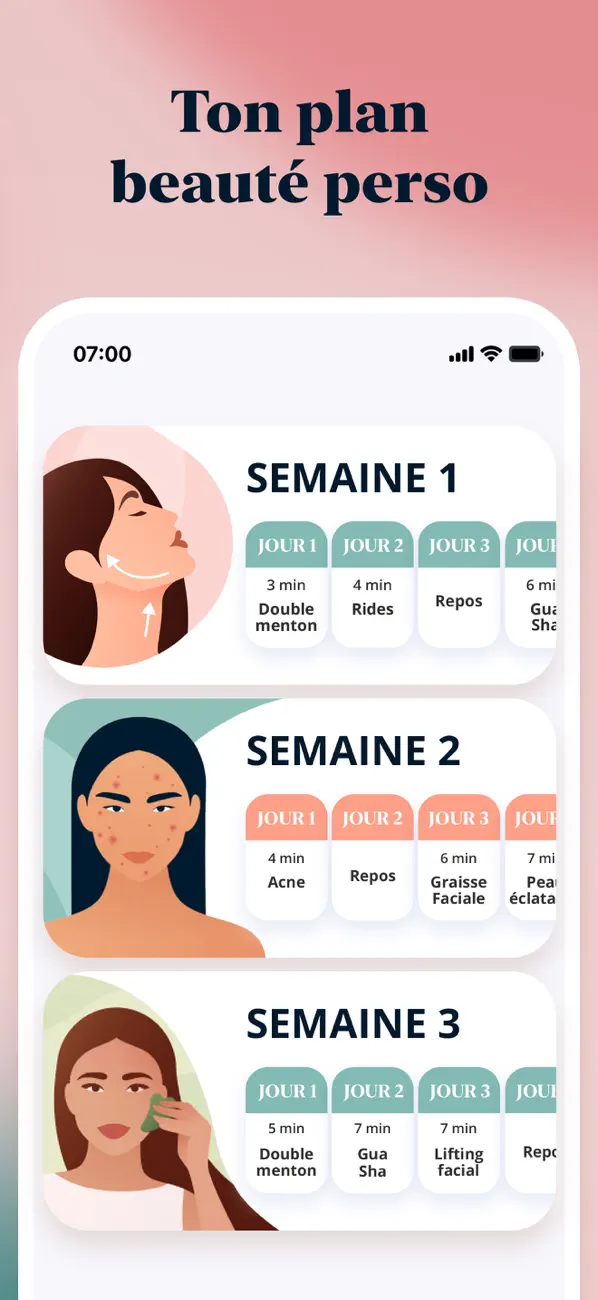Screenshot #2 pour Luvly: yoga visage, fitness