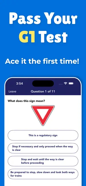 G1 Practice Test Ontario 2025 screenshot 1