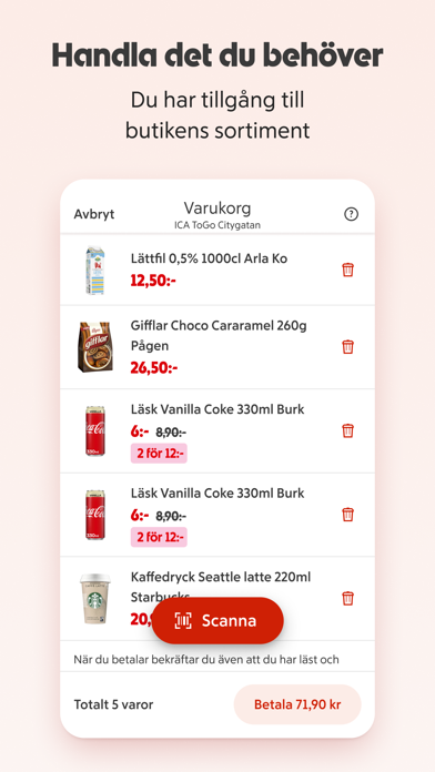 ICA ToGo - obemannad butik iPhone screenshot 5 - Food & Drink app