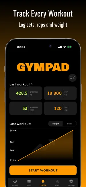 GymPad - Workout Tracker screenshot 1