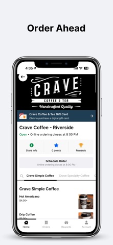 Crave Coffee & Tea Screenshot 1 of 3