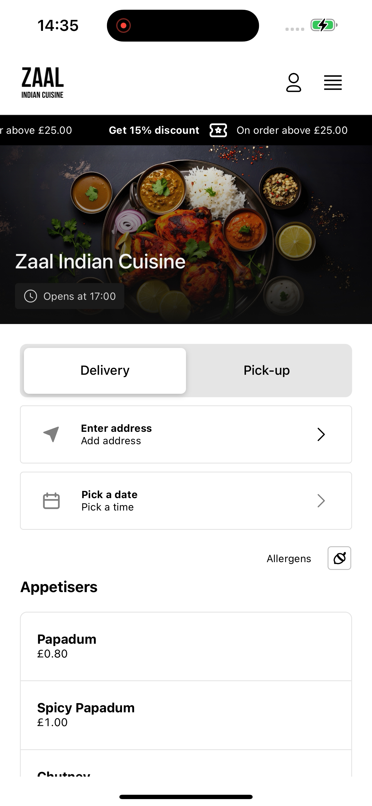 Zaal Indian Cuisine screenshot 3