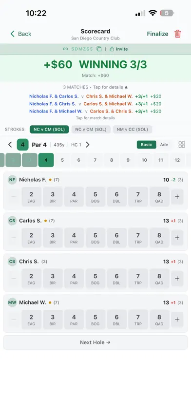 Max Degen | Golf Bets Tracker screenshot 4