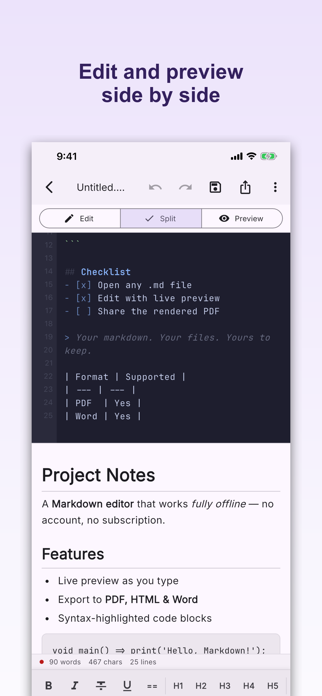 Markdown Editor and MD Viewer Screenshot 5 of 6