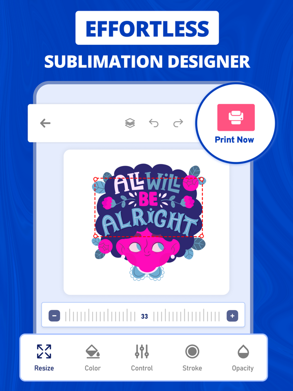 Sublimation Designer & Printer iPad screenshot 1 - Graphics & Design app