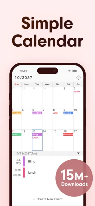 Simple Calendar: ToDo Planner: Screenshot 1 von 7