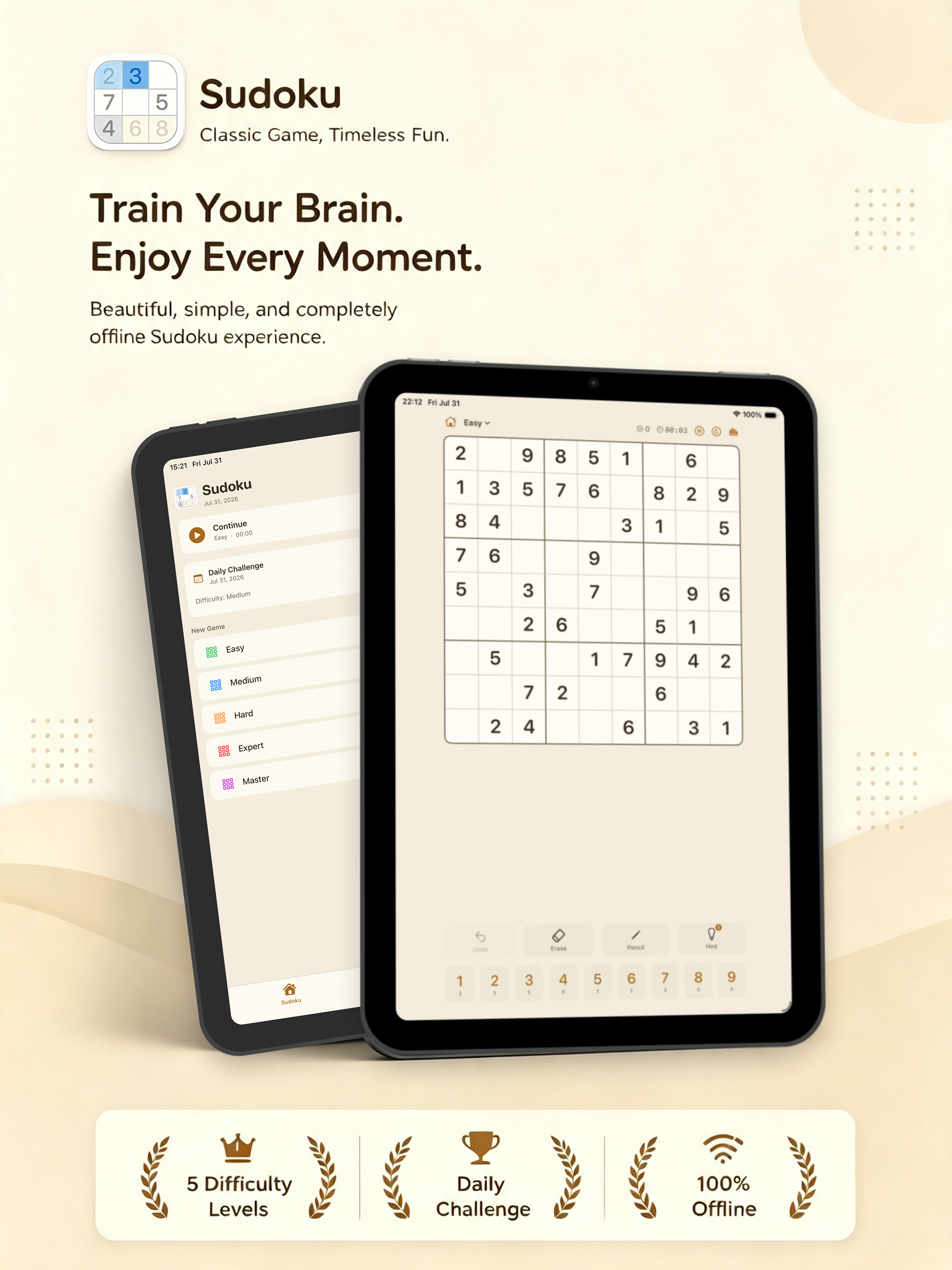 Sudoku x Classic Game screenshot 4