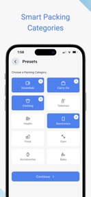 Packing List: Travel Checklist screenshot