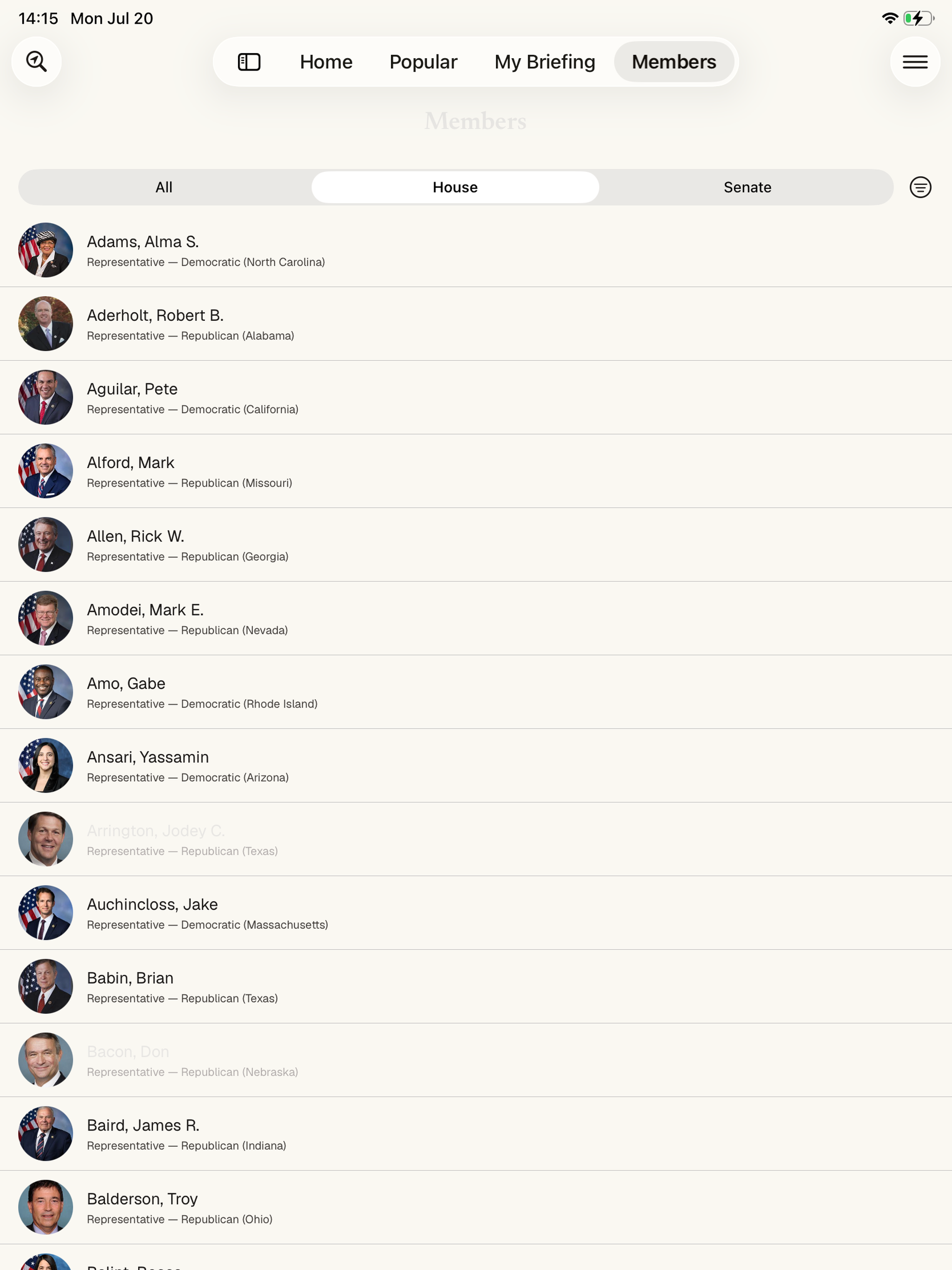 Informed — Congress Tracker screenshot 15