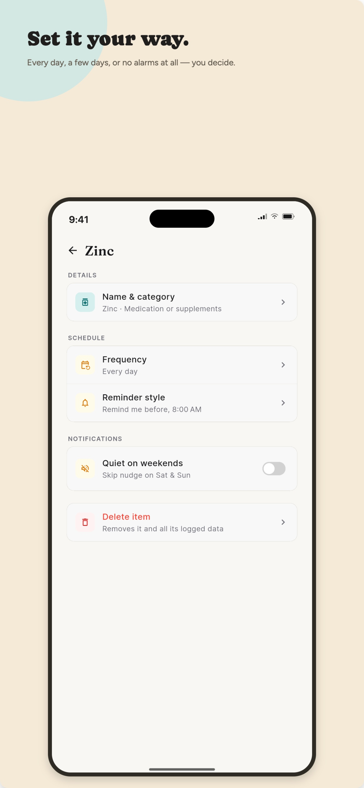 Ticked - Dose & Pill Log screenshot 3