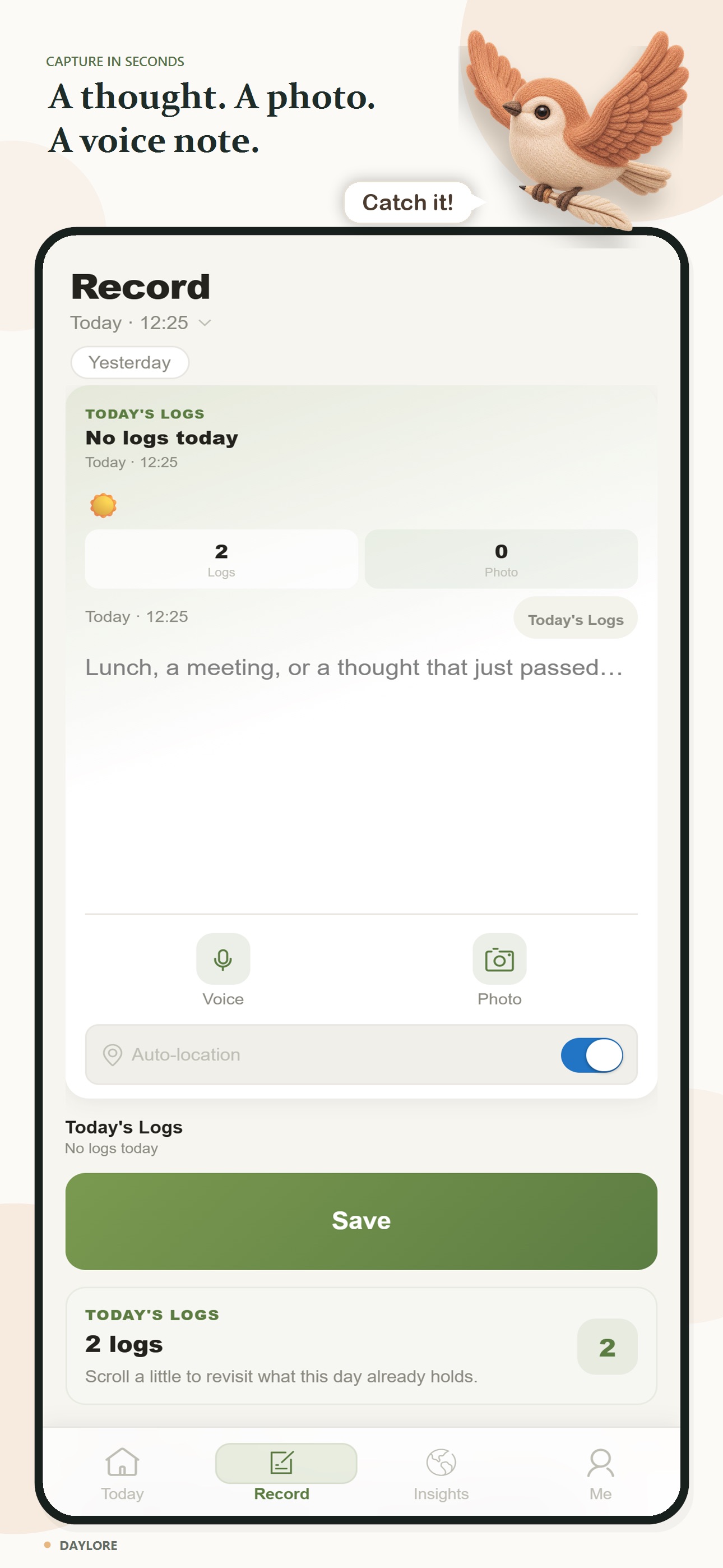 Screenshot 3 of Daylore – AI Journal & Diary