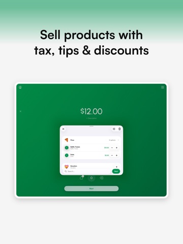 Payment for Stripe iPad screenshot