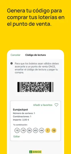 Captura de pantalla de Mi Vendedor ONCE en iPhone 5