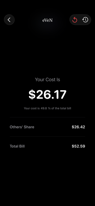 Bill Split | eVeN Screenshot 5 of 5