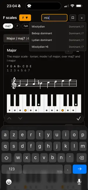 Jazzlore Scales screenshot 2