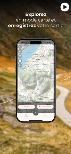 Capture d'écran de Trail Connect sur iPhone 5