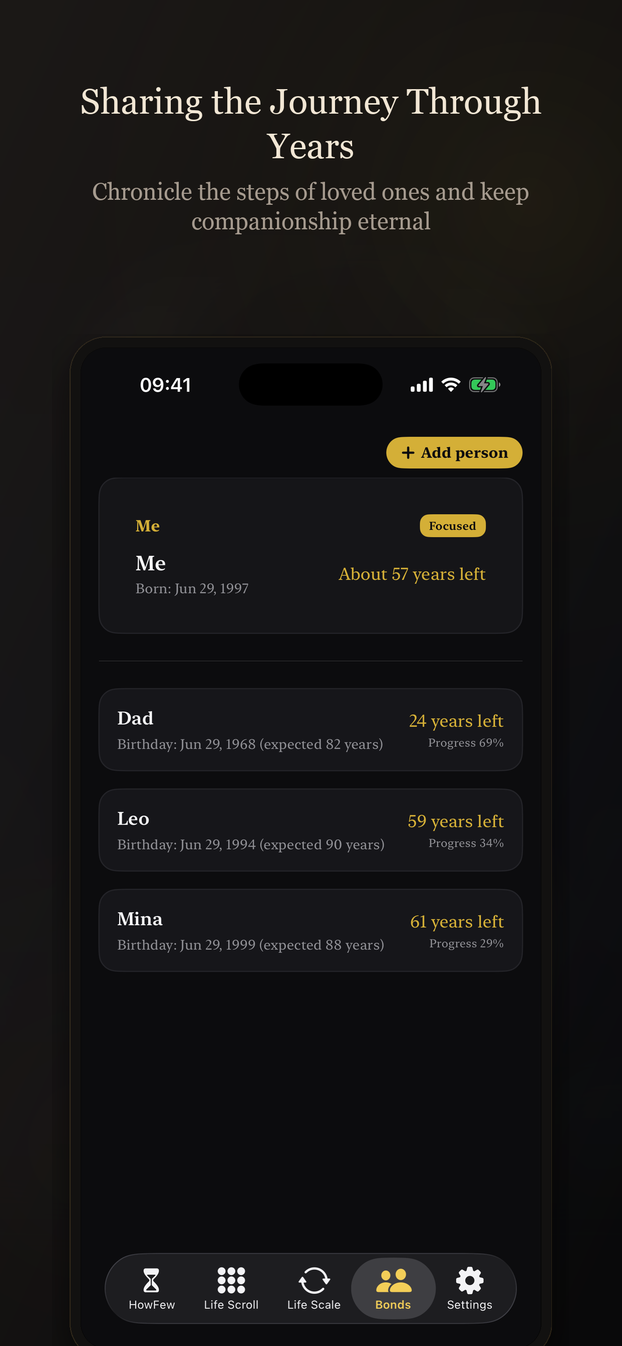 HowFew - Life Countdown & Grid screenshot 4
