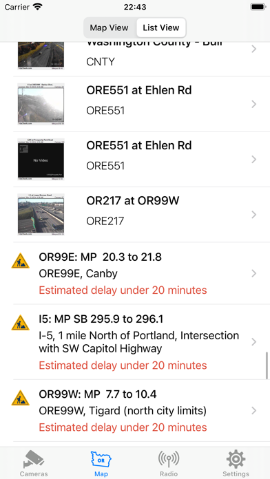 Oregon Road and Traffic Cams Screenshot