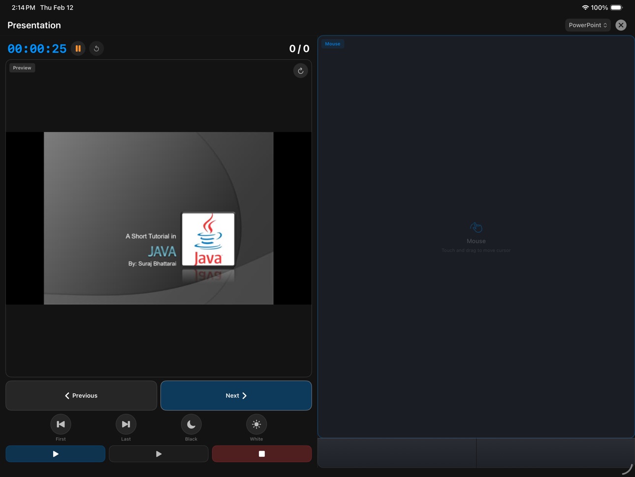 iPad screenshot