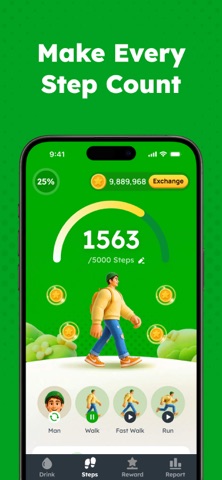 Drinkiva: Water & Step Tracker Screenshot 1 of 6