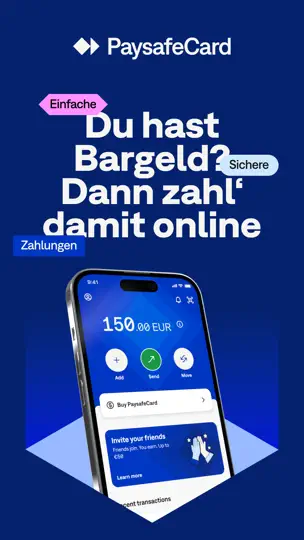 Screenshot von PaysafeCard–Prepaid-Zahlungen auf dem iPhone 1