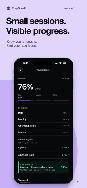 PrepScroll SAT for Screentime screenshot 2