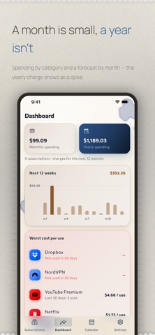 Subscription Tracker — Eluna Screenshot 2 of 9