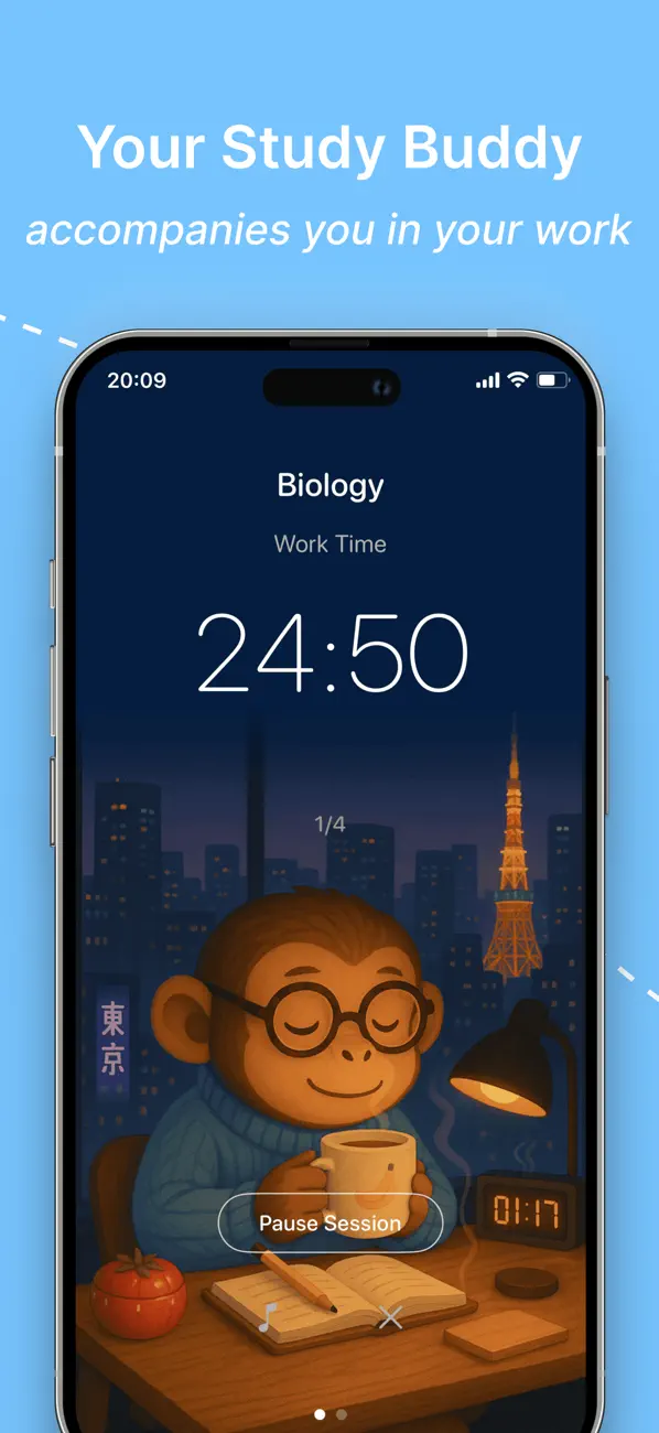 #1. Study timer : Study Monkey (iOS) Által: Jean,Ambroise VINCENT