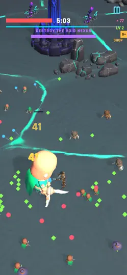 Captura de pantalla de Neon Horde — Arena Survivor en iPhone 3