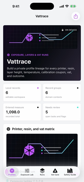 Vattrace: Resin Print Lab screenshot 1