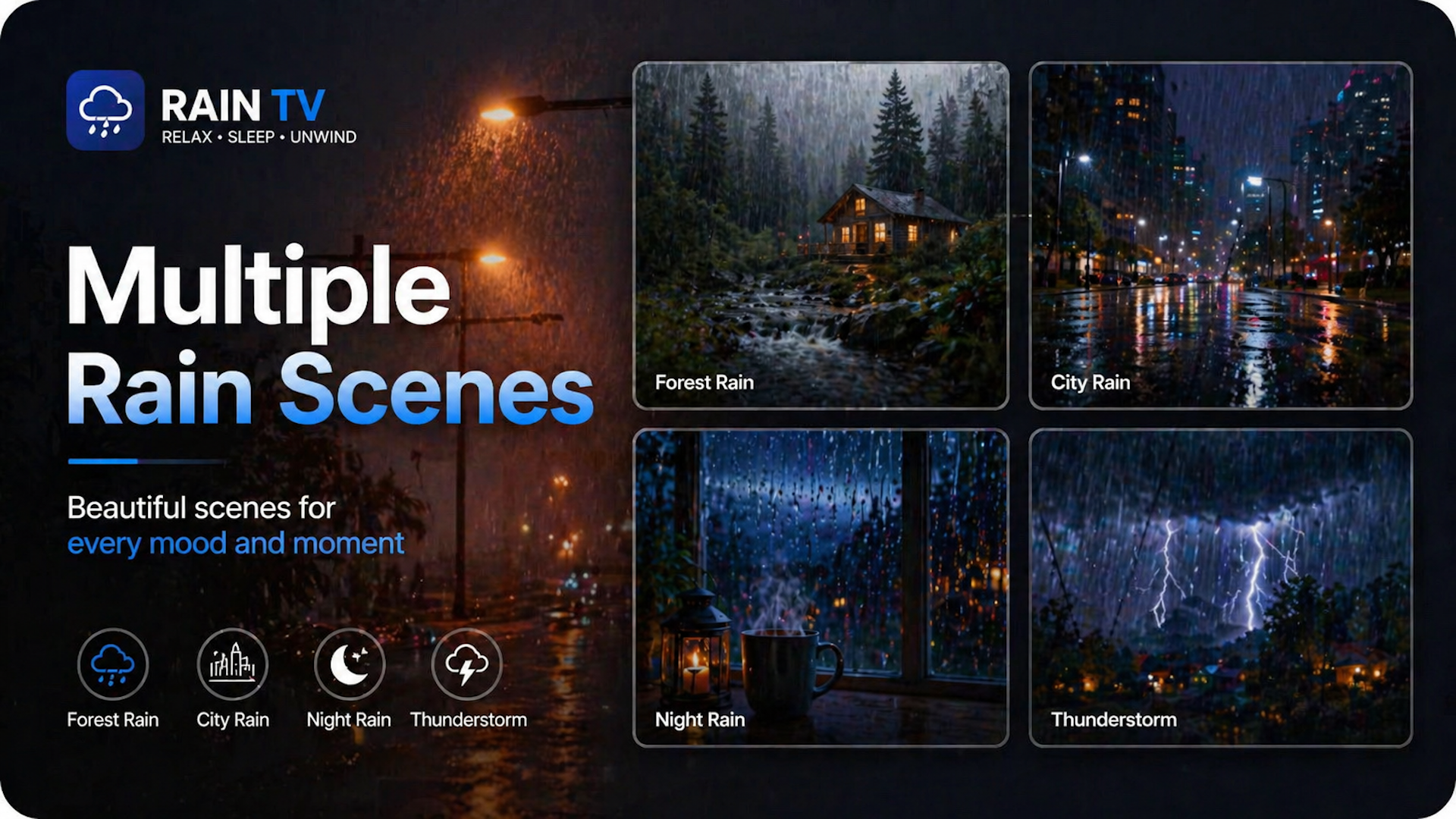 Rain TV: Relaxing Wallpapers screenshot 3