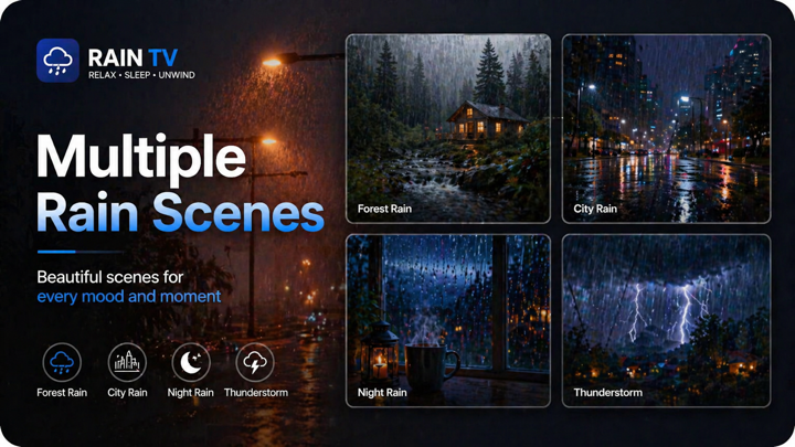 Screenshot #3 pour Rain TV: Relaxing Wallpapers