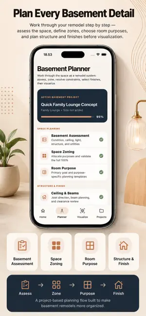 Basement Remodel AI Planner screenshot 2