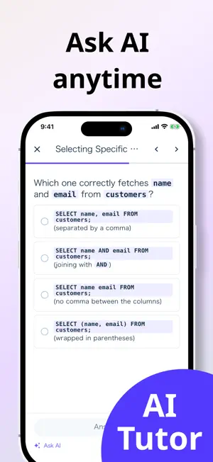 Learn SQL - Let Us SQL screenshot 3