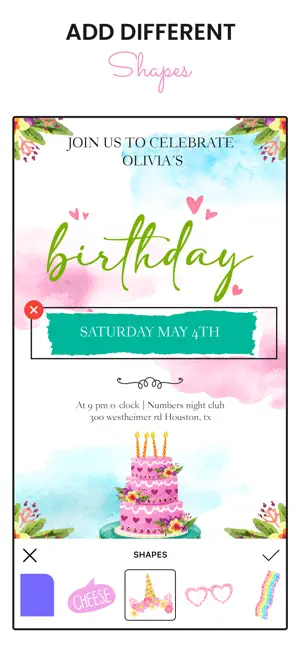 Video Invitation Birthday Card screenshot 3